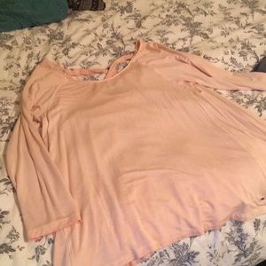 Crossed back 3/4 sleeved shirt